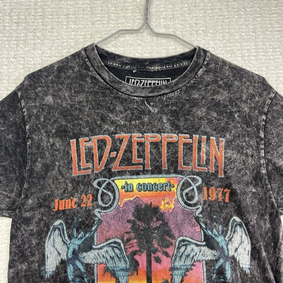 Led Zeppelin Men's Officially Licensed 1977 Live In Concert Tie Dye T-Shirt XS - Picture 2 of 15